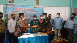 Tujuh Desa di Sumenep Lakukan Serah Terima Kegiatan CFW 2021