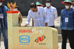 Presiden RI Joko Widodo Meresmikan Bendungan Tugu dan Bendungan Gongseng di Kabupaten Trenggalek