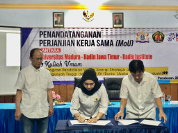 Tingkatkan SDM Madura, Kadin Jatim Teken Kerjasama dengan Unira