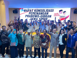 Buruh se Jatim bergerak bersama KIP-Prabowo Menangkan Capres Nomer 2