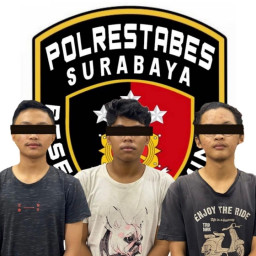 Tiga Pelaku Penganiayaan Diamankan Satreskrim Polrestabes Surabaya