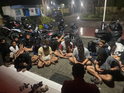 Hendak Perang Sarung, 20 Pemuda di Blitar Diamankan