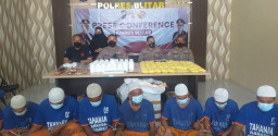 Operasi Tumpas Narkoba, Kurun Waktu 11 Hari Polres Blitar Berhasil Amankan 12 Tersangka