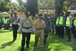 Polres Blitar Gelar Apel Pasukan Sambut Nataru