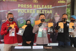 Dalam Sepekan 6 Tersangka Kasus Narkoba Ditangkap Polres Blitar