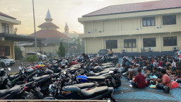 74 Motor Diamankan polisi saat Razia Balap Liar