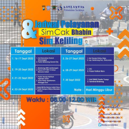 Woro-woro! Ini Jadwal SIM Keliling di Surabaya Bulan September 2022