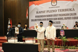 Paslon BHS-Taufiq Raih Nomor 1, Muhdlor-Bandi Nomor 2