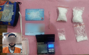 Buruh Pabrik Mentega Ditangkap Bawa Sabu dalam Koper