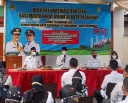 Vaksinasi Booster di Kota Pasuruan Mencapai 103 Persen