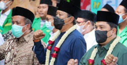 Bupati Sampaikan Progress Vaksinasi Kolaborasi Kepada Menteri BUMN