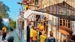 Polres Blitar Kota Kerja Bakti dengan Masyarakat, Bangun Masjid