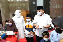 Peringati 10 Muharram 1444 H, Polres Blitar Kota Gelar Pengajian dan Santunan Anak Yatim