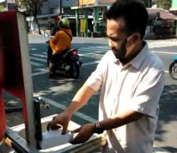 Banyak yang Rusak, Tempat Cuci Tangan di Jombang Mubazir