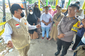 Tinjau Lokasi Tenggelamnya Perahu Nambangan, BHS Usul Pemerintah Sediakan Asuransi Pada Warga Yang Gunakan  Transportasi Penyeberangan Sungai