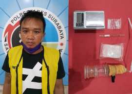 Edarkan Sabu, Warga Kedurus Terciduk Saat Asyik Nimbang