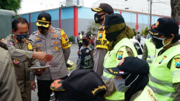 Operasi Yustisi, Polres Blitar Kota Berikan Sanksi Bagi Pelanggar