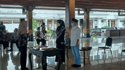 Ikfina - Barra Ikuti Gladi Bersih Pelantikan  secara Virtual