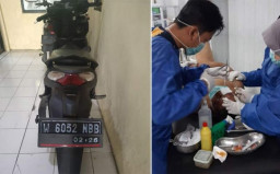 Maling Motor di Sidoarjo Nyaris Tewas Diamuk Massa