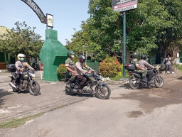 Tangkal Omicron, Patroli Pamor Keris Polres Kediri Kota Sasar Wilayah Pelosok Pedesaan