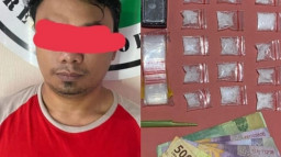 Dalam Kamar Kost di Siwalankerto Surabaya, Polisi Meringkus Pengedar Narkotika Jenis Sabu
