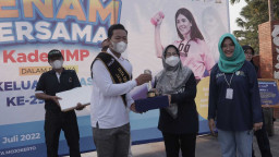 Muda-mudi Kota Mojokerto Senam Bersama Peringati Harganas Ke-29