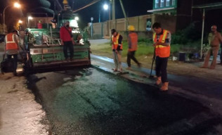 Perbaikan Ruas Jalan di Gresik Dikebut