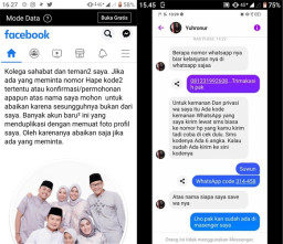 Facebook Bupati YES Dihack, Masyarakat Diminta Waspada