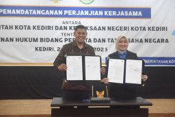 Wali Kota Kediri Tanda Tangani Perjanjian Kerjasama dengan Kejaksaan Negeri Kota Kediri