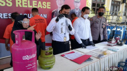 Komplotan Pengoplos LPG Subsidi di Pasuruan Ditangkap