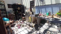 Elpiji Meledak, Rumah di Pacitan Rusak Parah