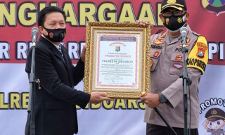 Tangani Covid-19, Polresta Sidoarjo Raih Promoter Reward