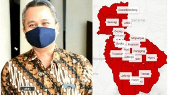 Positif Corona di Kab Mojokerto 360 Orang, Ini Sebaran di Setiap Desa