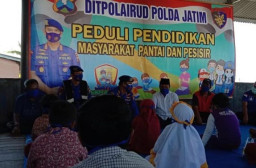 Polairud Polda Jatim Berikan Fasilitas WiFi dan Buku Gratis