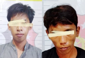 Tak Pakai Masker, Polsek Manyar Amankan 2 Pemuda Bawa Sabu