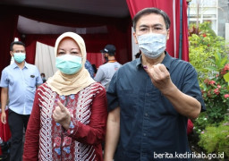 Usai Mencoblos, Bupati Kediri Imbau Warga Gunakan Hak Pilihnya