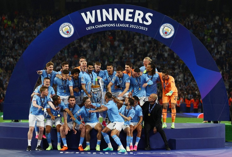 Final Liga Champions 2022/23 dimenangkan Man City usai menang tipis 1-0. SP/ SBY