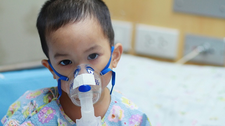 Illustrasi balita yang terjangkit ISPA. SP/ BLT