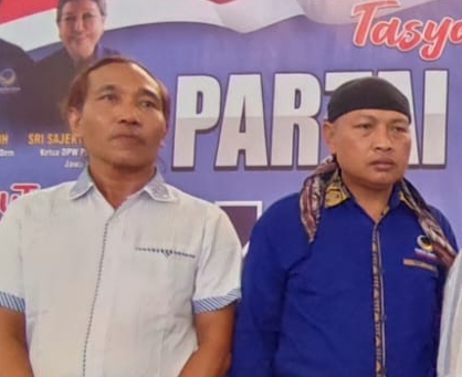 Nur Hudi Didin Arianto dan Muhammad Nasir, dua anggota Fraksi Nasdem yang diadukan melanggar tatib dan kode etik DPRD Gresik. SP/Grs