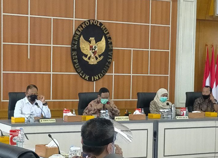 Pertemuan yang dihadiri Gubernur Jawa Timur dan Menkopolhukam. SP/ Mochammad Kasyfi Fahmi   