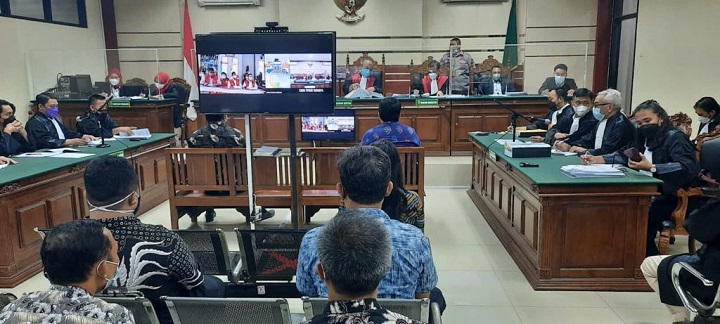 Sidang lanjutan Bupati nonaktif Nganjuk Novi Rahman Hidhayat terkait uang suap jual beli jabatan di Pengadilan Tipikor Juanda Surabaya. SP/Budi Mulyono