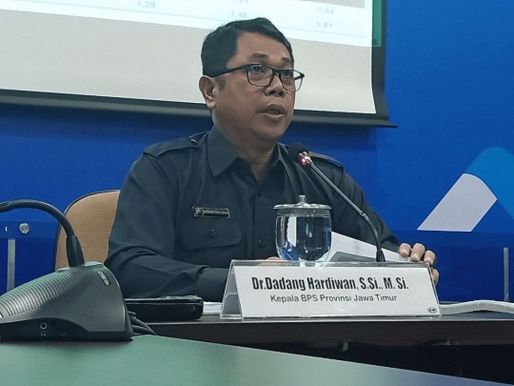 Kepala BPS Provinsi Jawa Timur Dadang Hardiwan . SP/KB