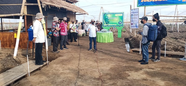  Dirut holding PTPN Pusat Mohamad abdul Ghani Saat Memberikan Sambutan. SP/Dik