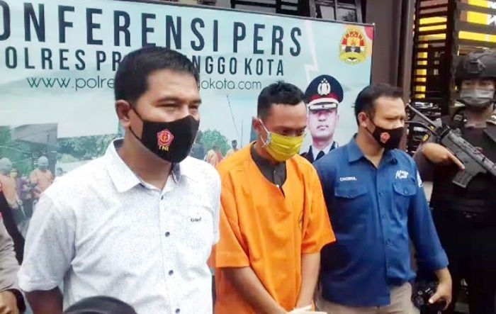 Sahrizal , pelaku pembunuhan wanita di kamar kos.