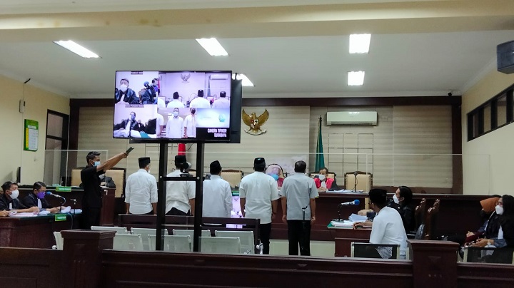 Persidangan kasus dugaan suap Bupati nonaktif Nganjuk, Novi Rahman Hidayat. SP/Budi Mulyono