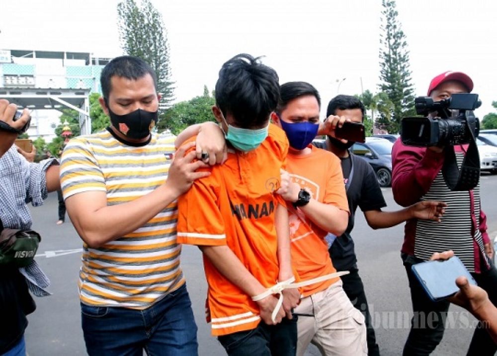 Tersangka penusukan Syekh Ali Jaber di Bandarlampung, Alpin Andria.