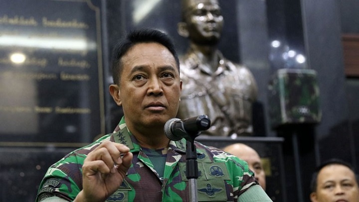 Jenderal TNI Andika Perkasa yang ternyata juga menjabat sebagai Komisaris Utama PT Pindad (Persero).