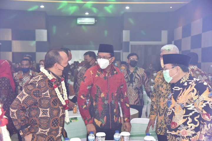 Penyambutan Kepala Kejaksaan Negeri Sidoarjo yang baru, Akhmad Muhdhor SH.MH, Rabu (9/3) malam.