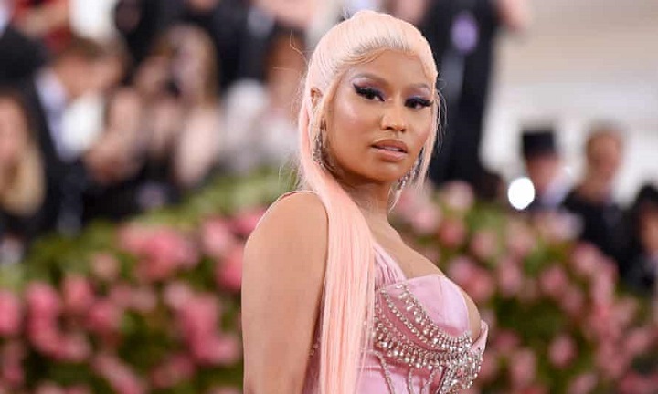 Nicki Minaj saat tampil di Met Gala, Kamis (16/9/2021).