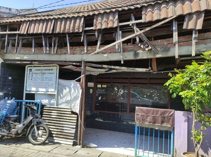 Salah satu eks lokalisasi Dolly yang dibeli Pemkot Surabaya mangkrak